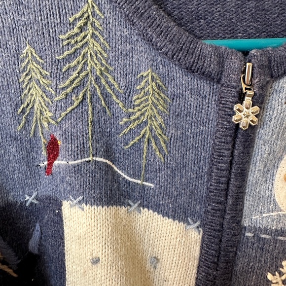 Croft & Barrow Christmas Sweater with zipper - Picture 8 of 8